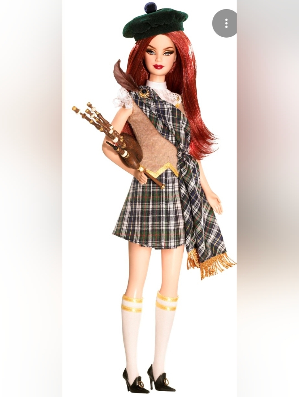 NIB Barbie Dolls of the World Scotland Barbie 2008 Pink Label Mattel N4973